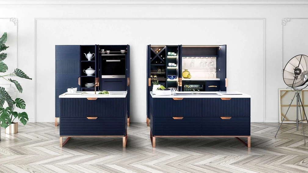 Cucina Design Miuccia con Doppia Isola di TM Italia