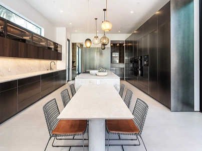 Cucina Design T30 in laccato Acciaio di TM Italia