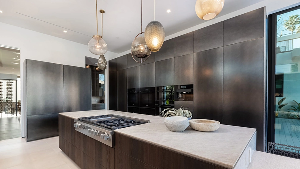 Cucina Design T30 in laccato Acciaio di TM Italia