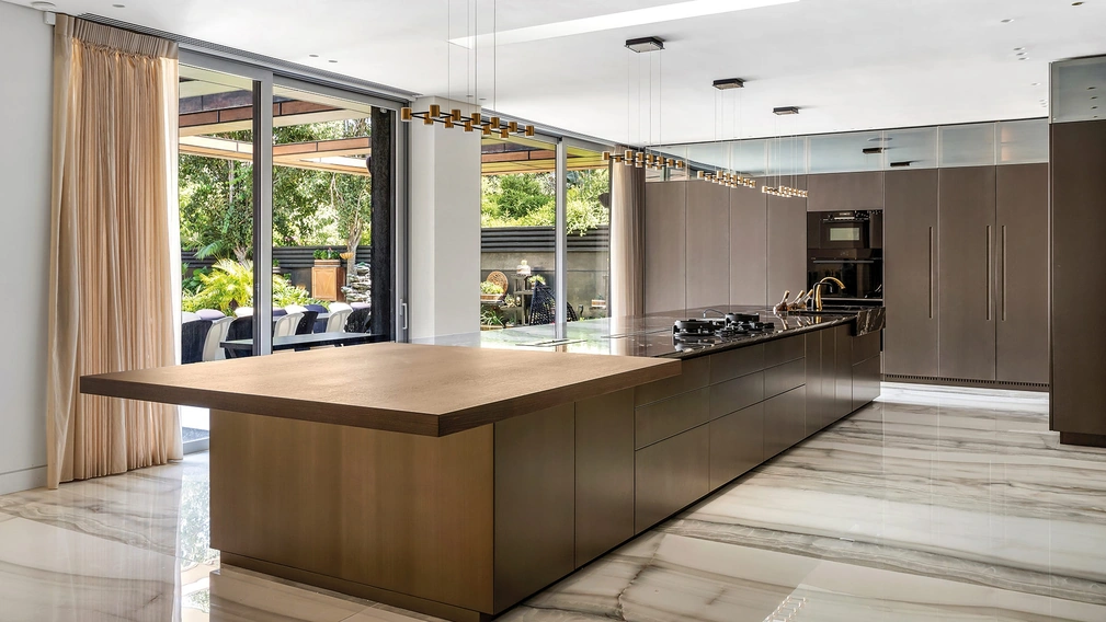 Cucina Design T45 in laccato Bronzo di TM Italia