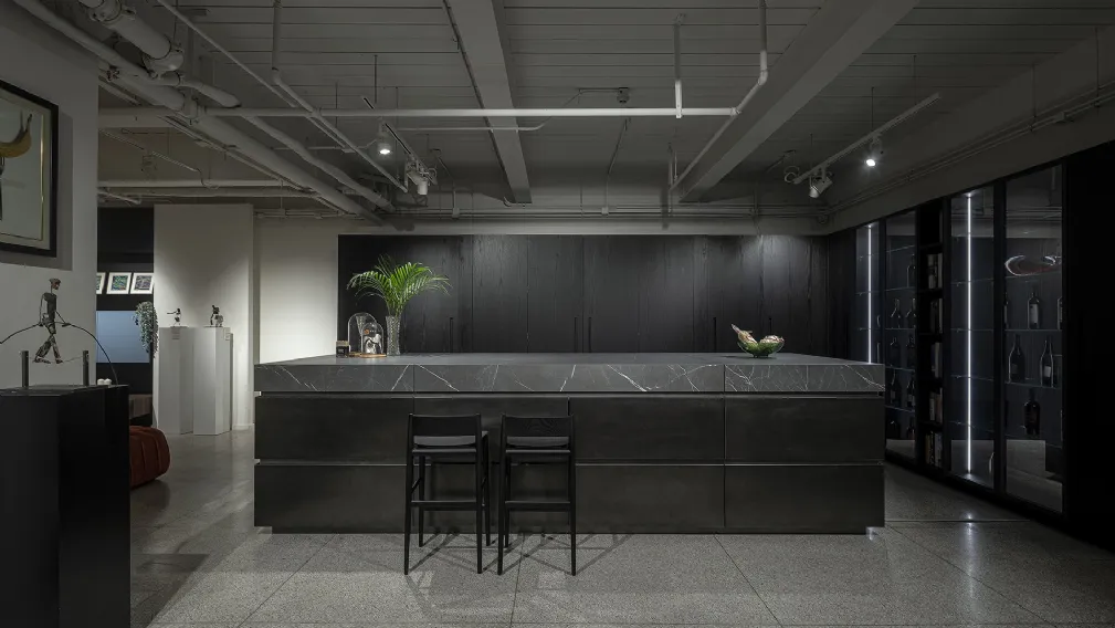 Cucina Design con isola T45 di TM Italia