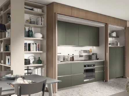 Cucina Moderna Boxi Verde di Scavolini