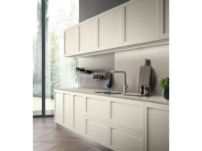 Cucina Moderna Carattere 07 in finitura Frassino Cotone di Scavolini