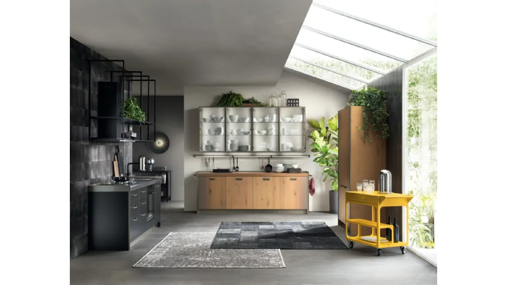 Cucina Moderna Diesel get Together Ruxe Wood Gradient di Scavolini