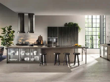 Cucina Moderna Diesel get Together Soft Industrial Style di Scavolini