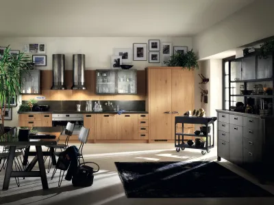 Cucina Moderna Diesel Social Kitchen 07 in Ruxe Wood di Scavolini