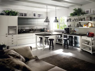 Cucina Moderna Diesel Social Kitchen 04 in Rovere laccato Tortora di Scavolini