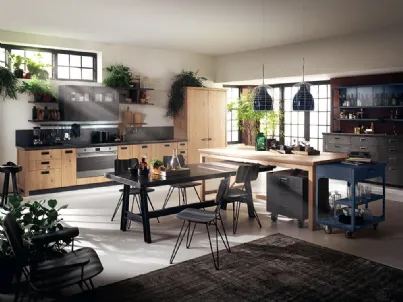 Cucina Moderna Diesel Social Kitchen in Rovere Nodato di Scavolini