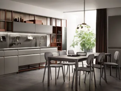 Cucina Moderna Formalia laccato opaco Grigio Titanio di Scavolini