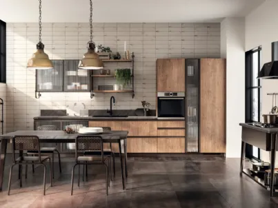 Cucina Moderna Diesel Open Workshop Rovere Landscape di Scavolini