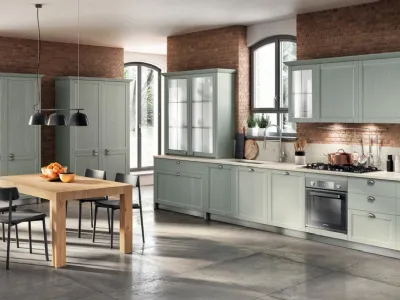 Cucina Shabby Chic Carattere 05 in Frassino Capri di Scavolini