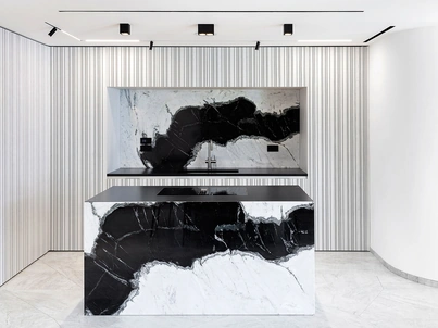 Cucina su misura Rua Bianco e Nero di TM Italia